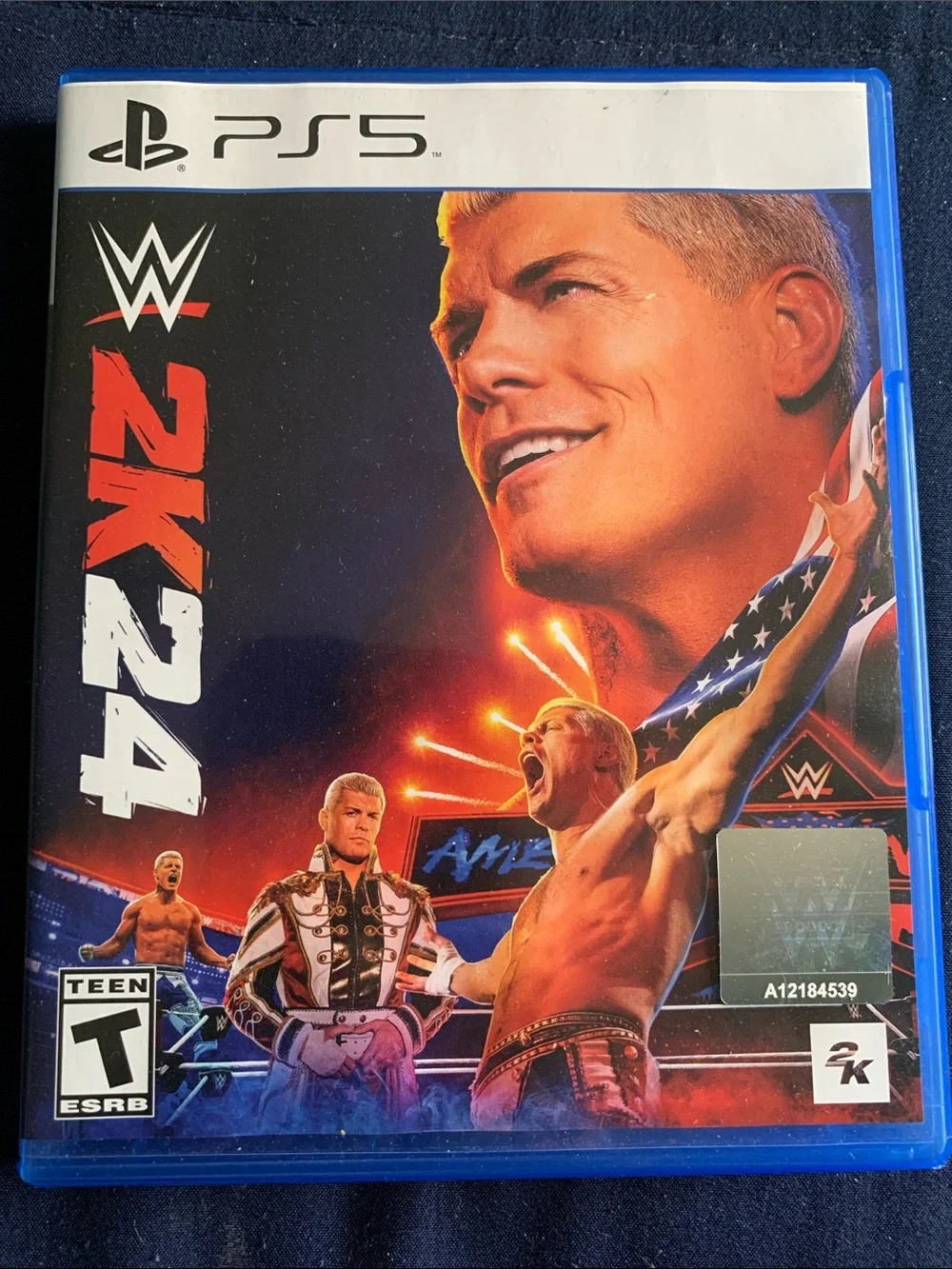 WWE 2K24 PS5 - Red, Blue, White Artwork